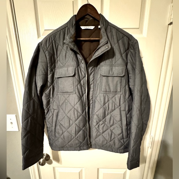 Peter Millar Norfolk Bomber Jacket, Medium Gray, XL, Like New - Picture 3 of 11